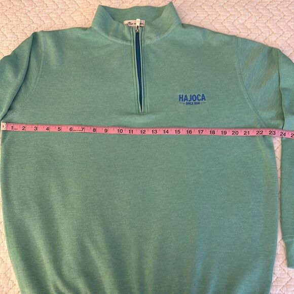 Peter Millar Crown Comfort Interlock 1/4 Zip Cotton Blend Sweater Size XL - Picture 4 of 8